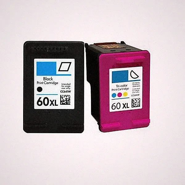 2 Pack Compatible For HP 60 XL Ink Cartridge Combo Photosmart F2430 Printer