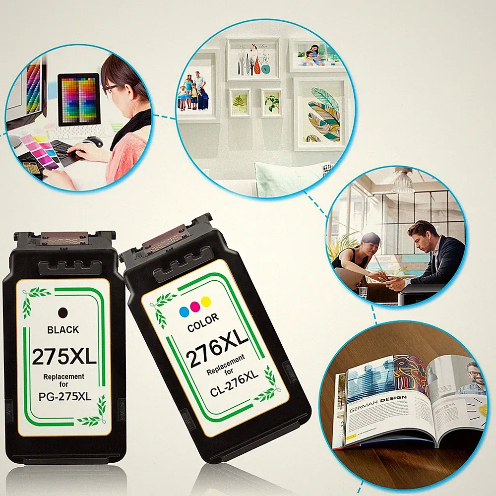 275xl 276xl Ink Cartridges for Canon Pixma TS3522 TR4720 TS3500 Printer 275 276