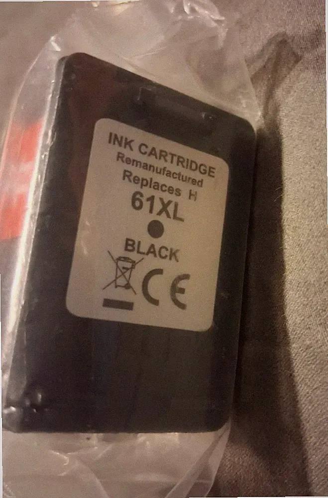 61XL Black Ink Jet Cartridge Replacement HP Printer Home Office Toner (NEW)