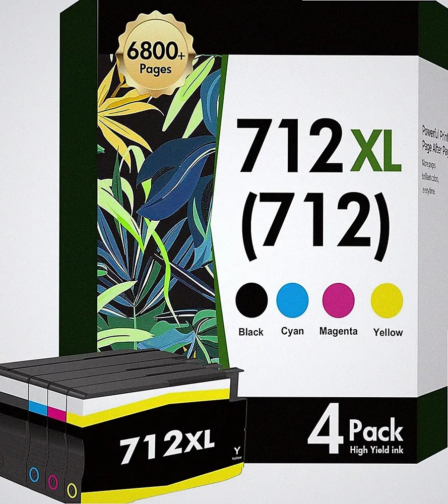 712 712XL T210 Designjet Ink Cartridges Combo Pack