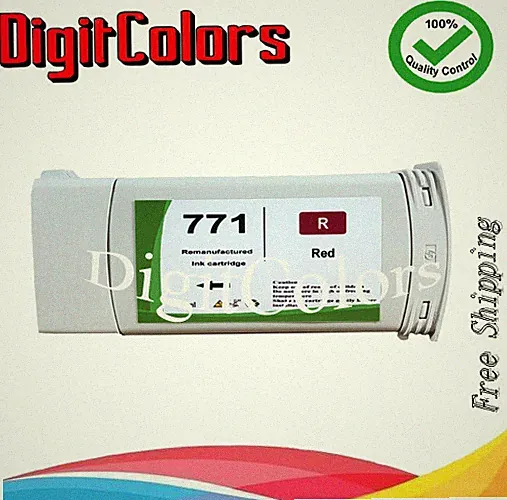 775ml Remanufactured HP 771 RED B6Y16A HP771 Ink cartridge HP 6800 printer