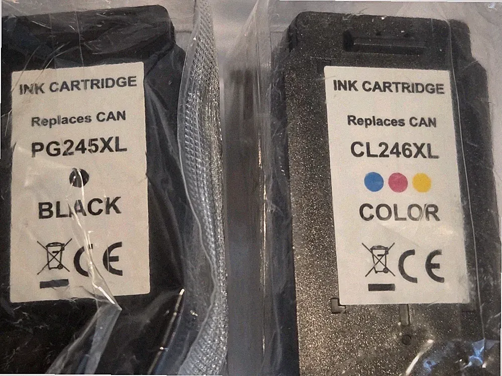 Cannon Printer Ink Black 245xl And Color 256xl Sealed In Package