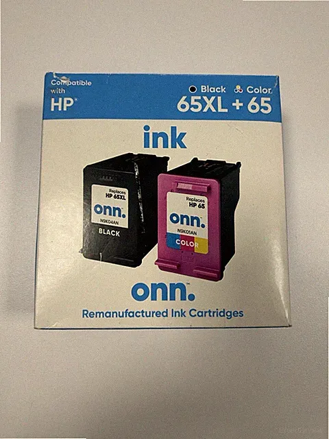 Onn Ink Cartridges • Black 65XL + Color 65, NEW And Sealed - Qty Available