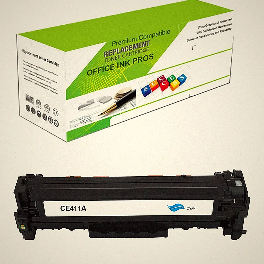 Premium Ink&Toner | Re-Manufactured Toner Cartridge Replacement for CE411A Cyan