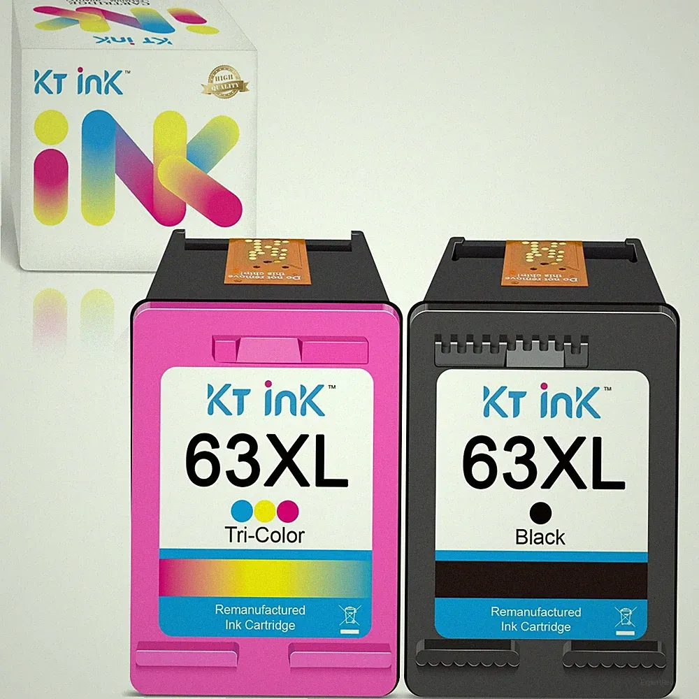 Printer Ink Cartridge 63XL hp 63 XL Ink Black Tri-Color