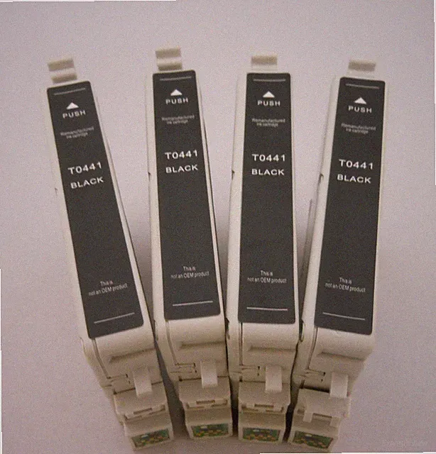T0441 Black Inkjet for Epson Stylus Photo CX6600 CX6400 CX4600 C86 C84 C66 4PK