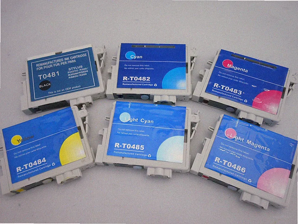T0481 2 3 4 5 T0486 Ink Cartridge for Epson Stylus Photo RX620 RX600 RX500 R340
